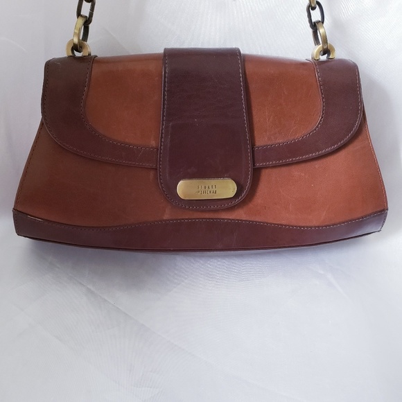 Stuart weitzman vintage brown leather handbag bag - Picture 2 of 7